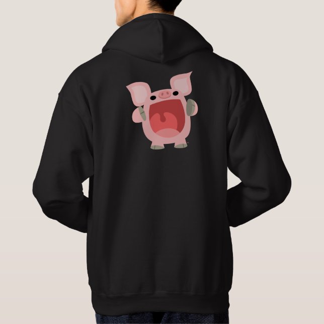Moletom "OINK!!!!" Cartoon Gato Hoodie (Verso)