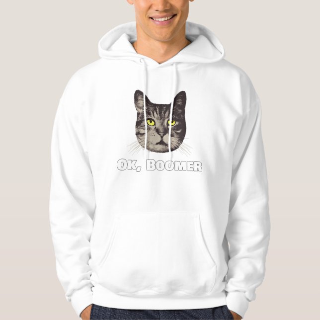 Moletom Ok Boomer Cat Shirt Geração de Gatos Oka (Frente)