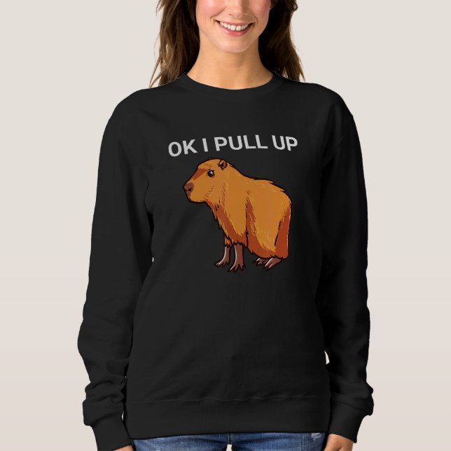 Moletom Ok, Eu Puxo Capybara Dank Meme (Frente)
