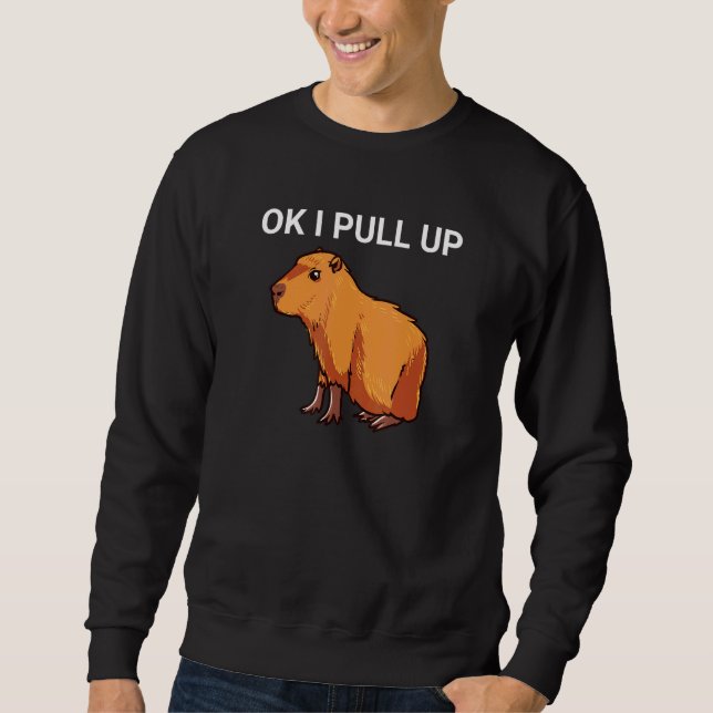 Moletom Ok, Eu Puxo Capybara Dank Meme (Frente)