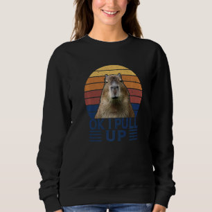 Moletom Ok, Vou Puxar Capybara Gort Meme Rodent Vintage