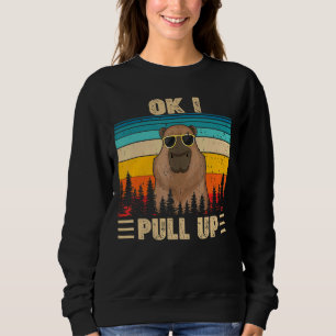 Moletom Ok, Vou Puxar Os Óculos Da Capybara Dank Meme