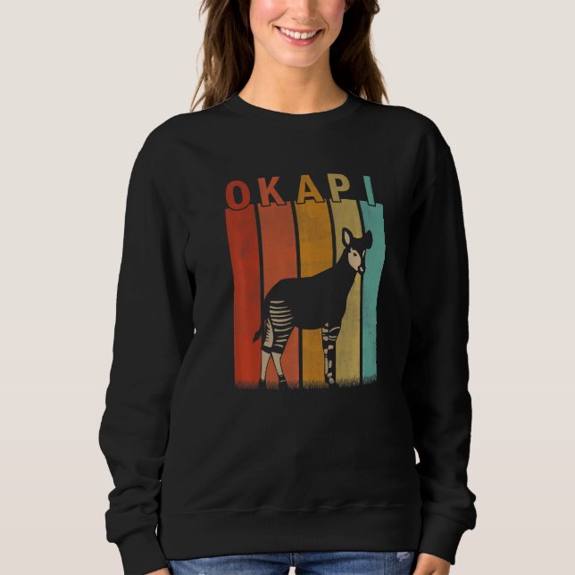 Moletom Okapi Angustiado  Homens Mulheres Criança Okapi Fo (Frente)