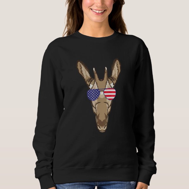 Moletom Okapi Legal Usando Óculos De Sol Da Bandeira Dos E (Frente)
