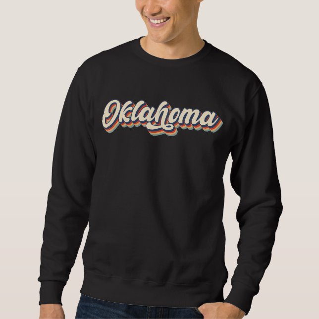 Moletom Oklahoma Ok Vintage State Retro (Frente)
