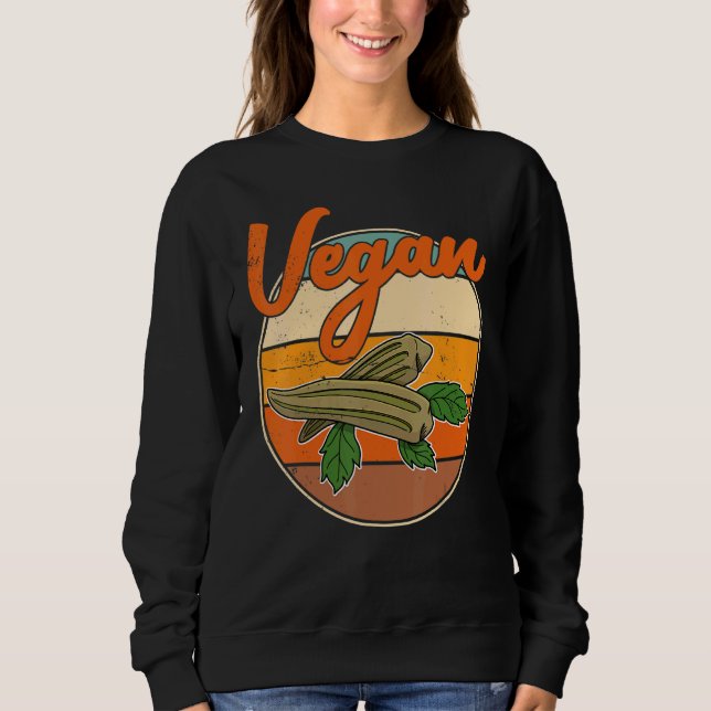 Moletom Okra Vegetal Marshmallow Vegetariana (Frente)