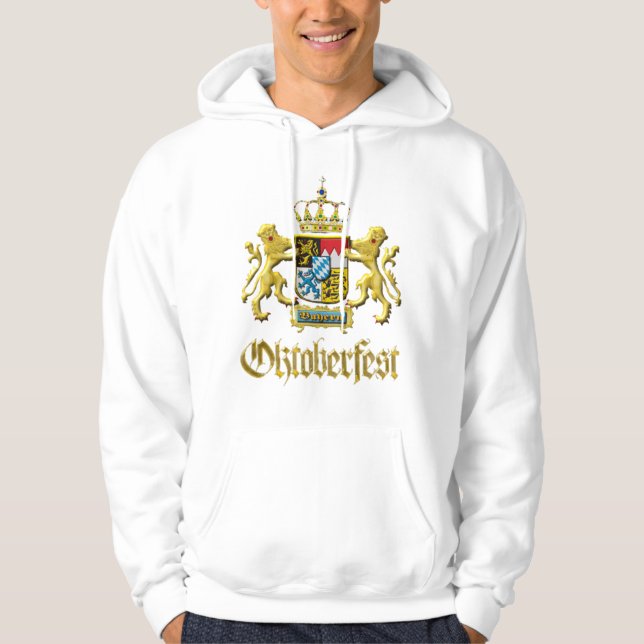 Moletom Oktoberfest Autêntica Crista Baviera Dourado  (Frente)