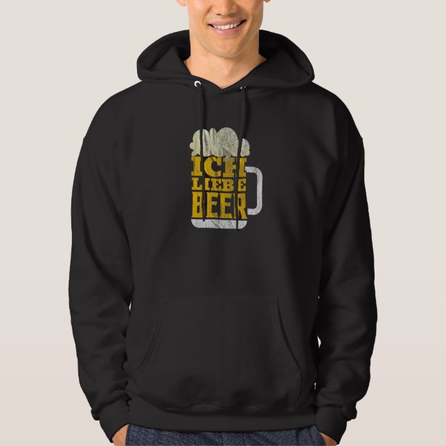 Moletom Oktoberfest Ich Love Beer Retro German Bavarian Fe (Frente)
