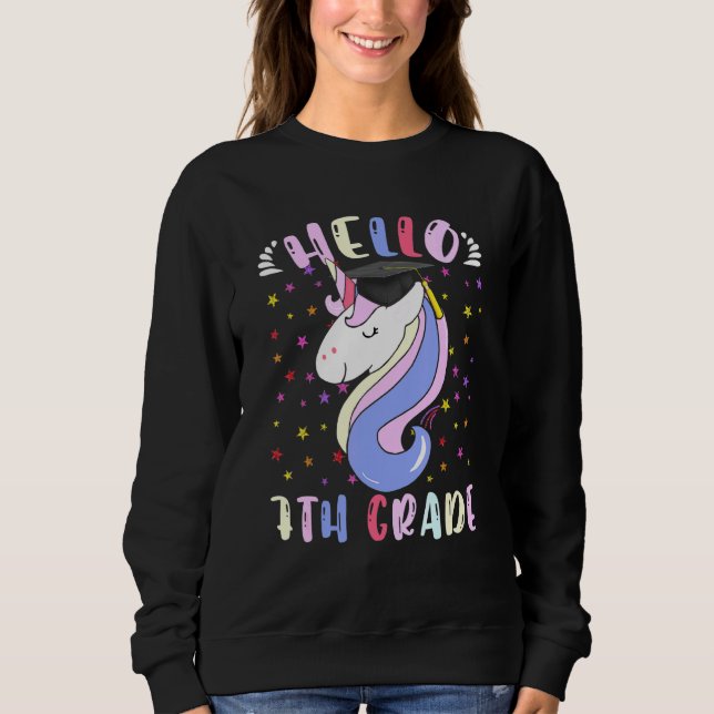 Moletom Olá, 7 Magical Unicorn (Frente)