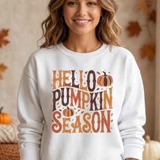 Moletom Olá, Cute Pumpkin Temporada de Outono Confortável