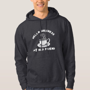 Moletom olá escuridão meu velho amigo humor de café engraç
