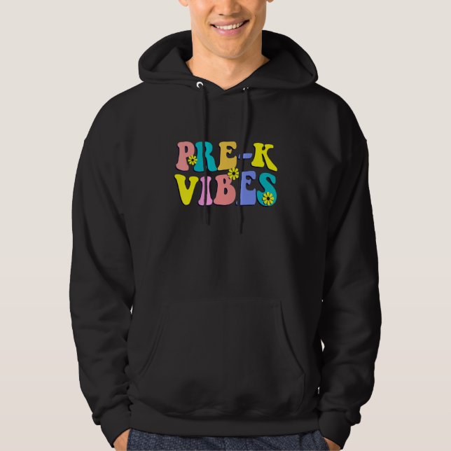 Moletom Olá Groovy Pré K Vibrações Retro Professores Crian (Frente)