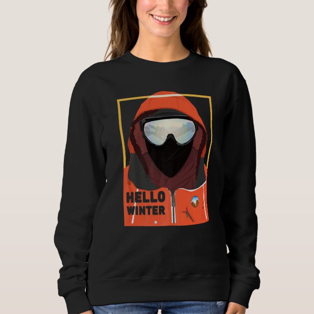 Moletom Olá Inverno Frio E Nevado (Frente)