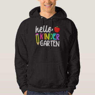 Moletom Olá Kindergarten Team Kinder De Volta Ao Teac Da E