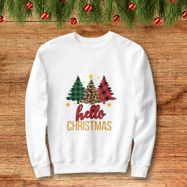 Moletom Olá Natal com xadrezes