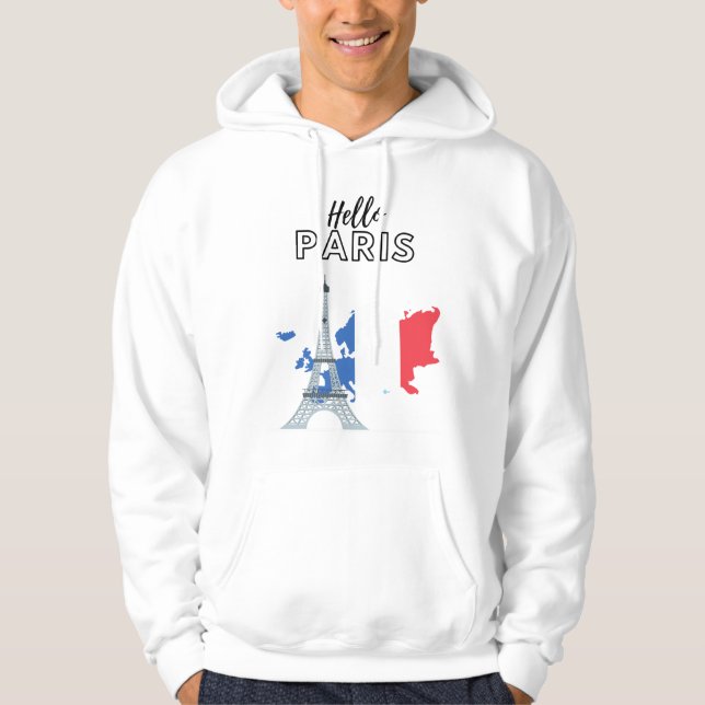 Moletom Olá Paris Hoodie (Frente)