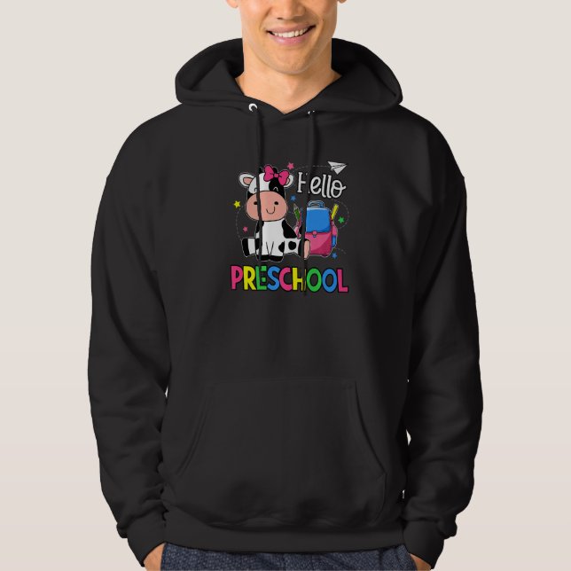 Moletom Olá Preschocolina Bem-Vindo De Volta À Escola Bebê (Frente)