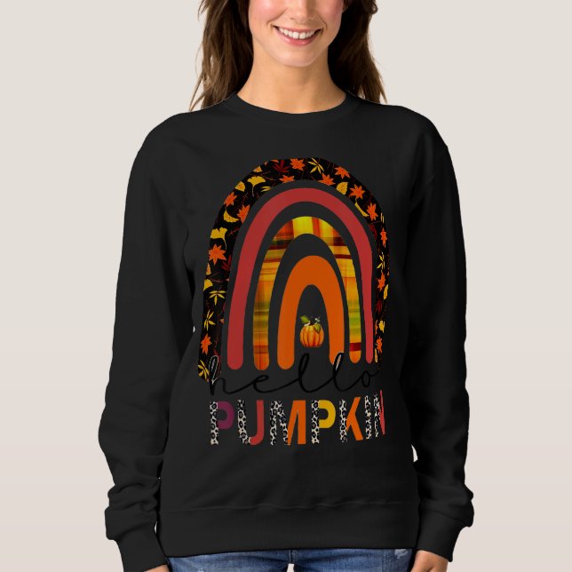 Moletom Olá Pumpkin Boho Olá Pumpkin Cute Autumn Hallo (Frente)