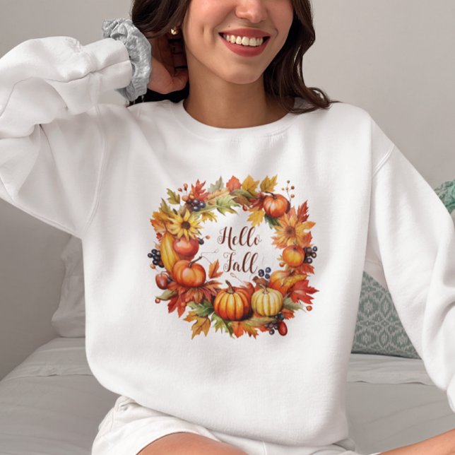 Moletom Olá Pumpkins, Autumn Fall Vibes (Criador carregado)