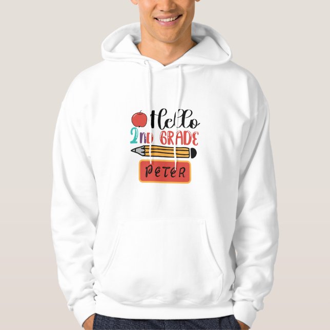 Moletom Olá, segunda série personalizada de volta à divers (Frente)