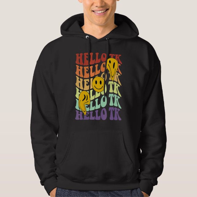 Moletom Olá Tk vibes Retro Smile Face Back To School kin (Frente)