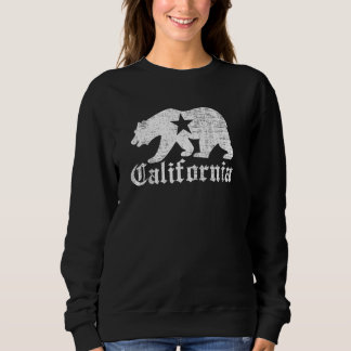 Moletom Old English California Republic Grizzly Bear Vinta