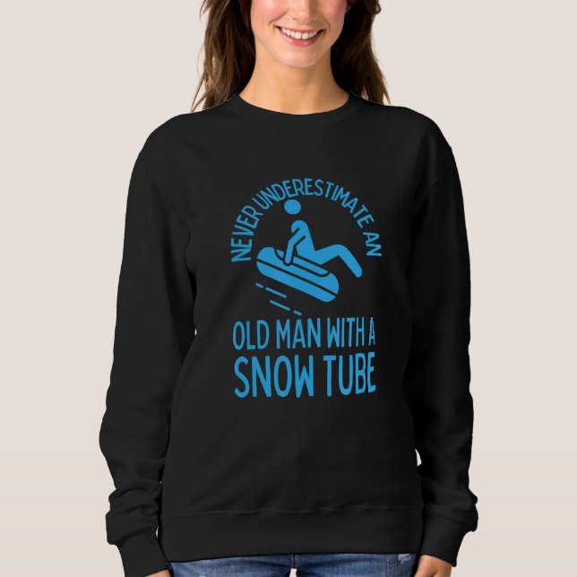 Moletom Old Man Snow Tubing Snow Tube (Frente)