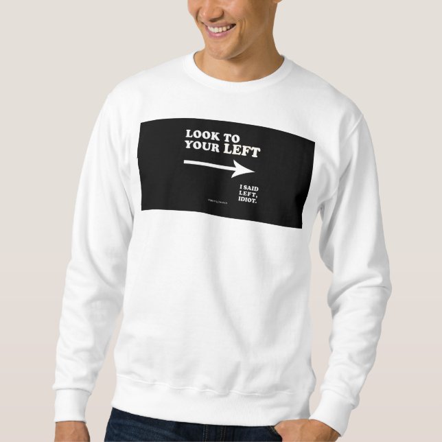 Moletom Olhe para a esquerda SlipperyJoe's espesso ce geom (Frente)