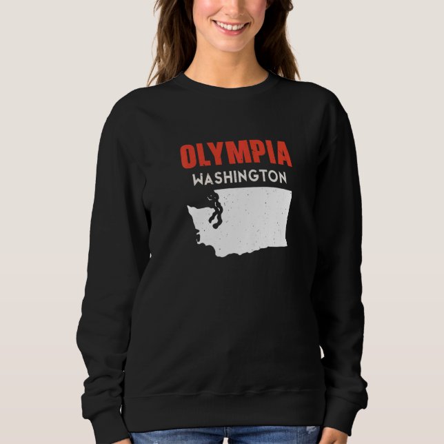 Moletom Olympia Washington USA State America Travel Washin (Frente)