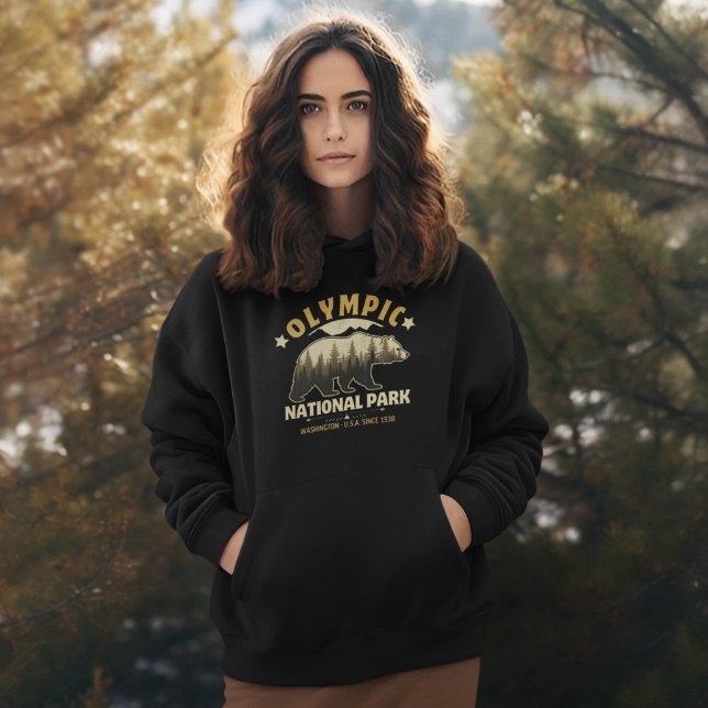 Moletom Olympic National Park’s Rustic Forest Scene (Criador carregado)