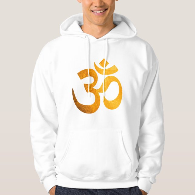Moletom Om Hoodies, Sweatshirt com símbolo Om Hindu (Frente)