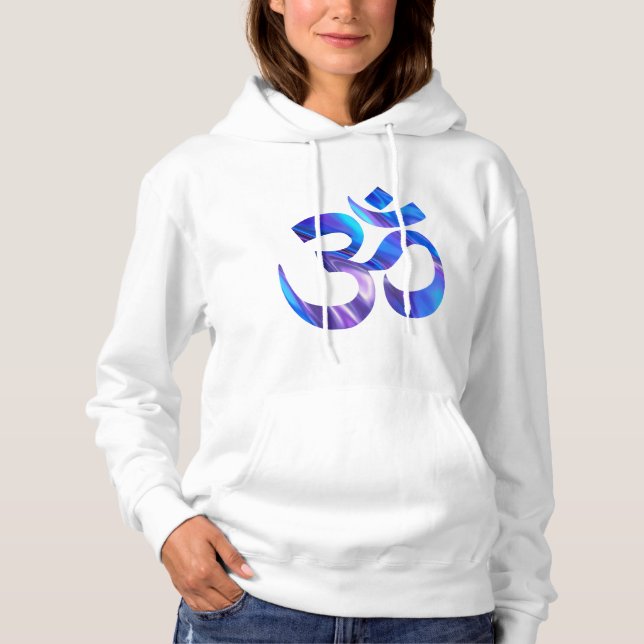 Moletom Om Hoodies, Sweatshirt com símbolo Om Hindu (Frente)