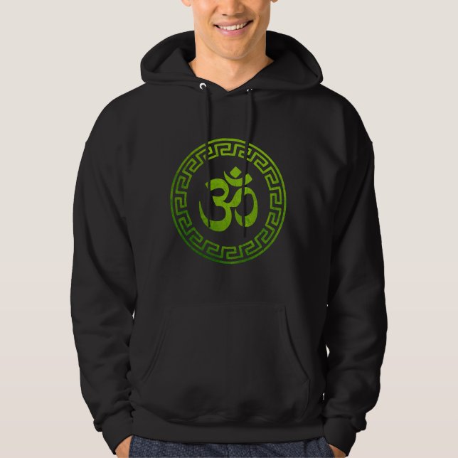 Moletom Om Hoodies, Sweatshirt com símbolo Om Hindu, Om (Frente)