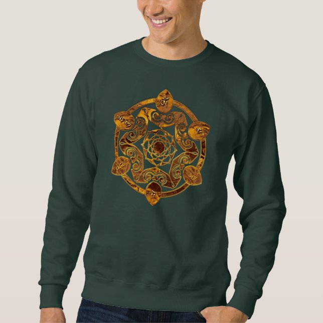 Moletom Om Mani Padme Hum - Ouro Mandala (Frente)