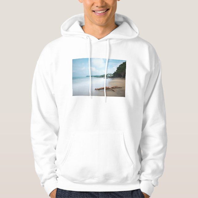 Moletom Ondas de oceano no Sandy Beach (Frente)