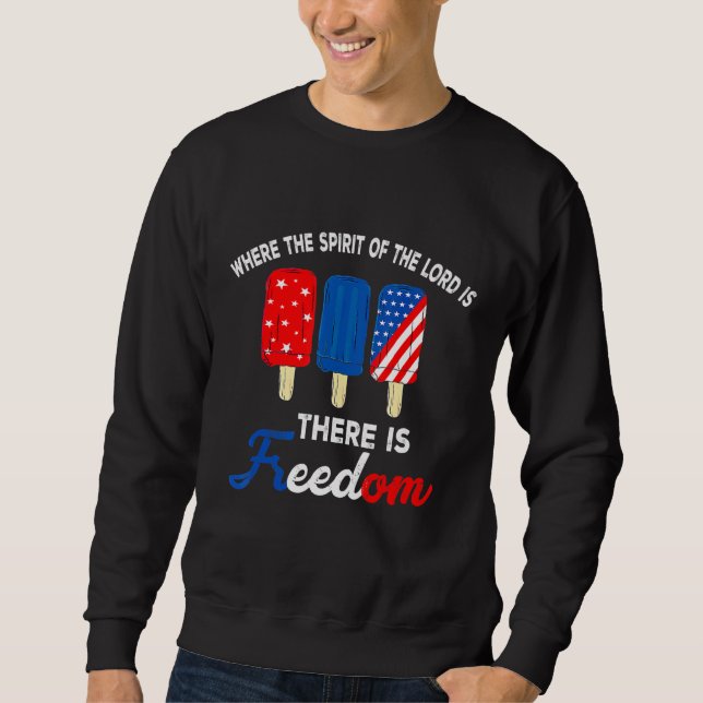 Moletom Onde O Espírito Do Senhor Existe Liberdade 4 (Frente)