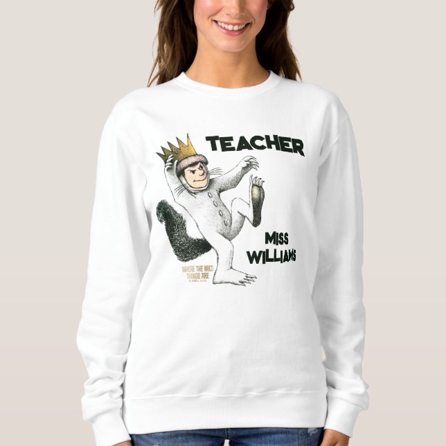 Moletom Onde Vivem os Monstros Professor (Frente)