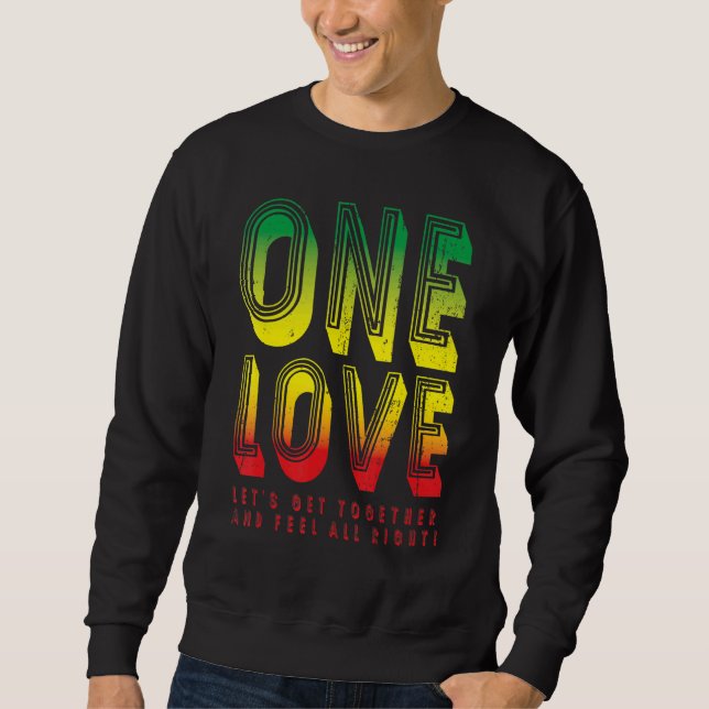 Moletom One Love For Reggae Rasta 3 (Frente)
