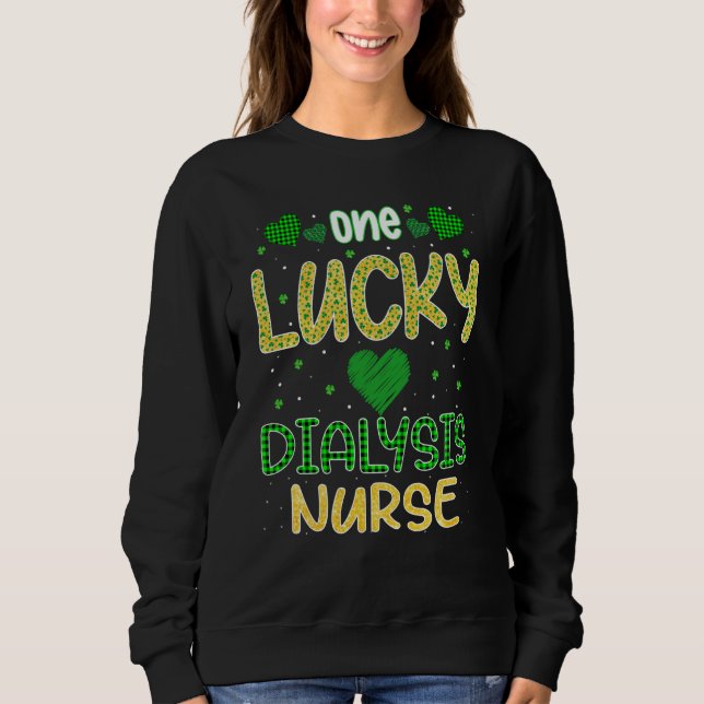 Moletom One Lucky Dialysis Nurse Saint Patricku2019s Day D (Frente)