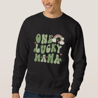 Moletom One Lucky Mama St Patricks Day Rainbow C