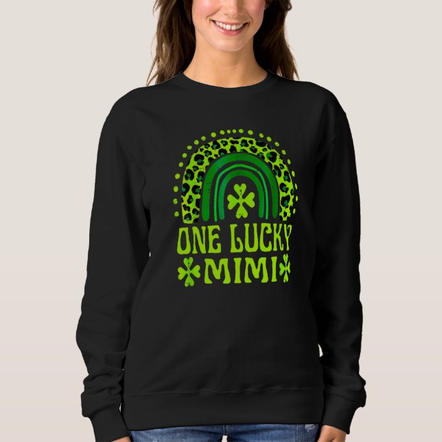 Moletom One Lucky mimi Family St Patrick's Day Rainbow Leo (Frente)