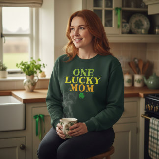 Moletom One Lucky Mom | St. Patrick's Day Mom Gift