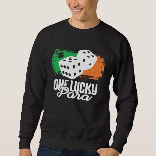 Moletom One Lucky Para Dice Game  Family Group Matching (Frente)