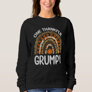 Moletom One Thankful Grumpy Thanksgiving Rainbow Leopard F