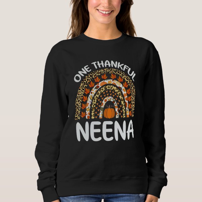 Moletom One Thankful Neena Thanksgiving Rainbow Leopard Fa (Frente)
