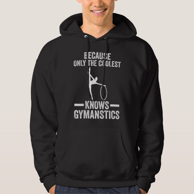 Moletom Only the coolest knows Gymnastics Gymnastics (Frente)