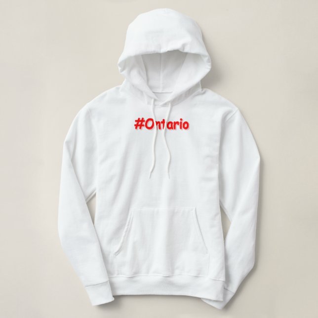 Moletom "#Ontário " Design bonito. Comprar Agora (Frente do Design)