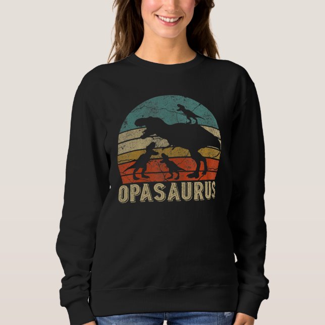 Moletom Opasaurus Rex Opa Saurus Dinossaur Avô (Frente)