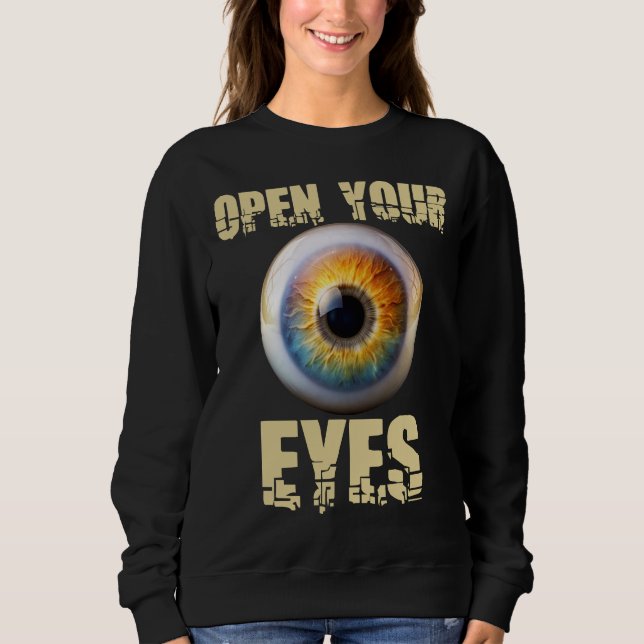 Moletom Open Your Eyes, Eyeball Design (Frente)