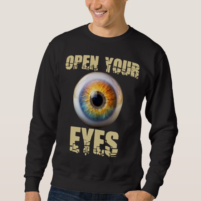 Moletom Open Your Eyes, Eyeball Design (Frente)